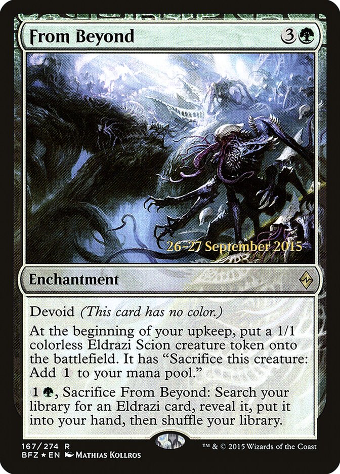 From Beyond [Battle for Zendikar Prerelease Promos] | Pegasus Games WI