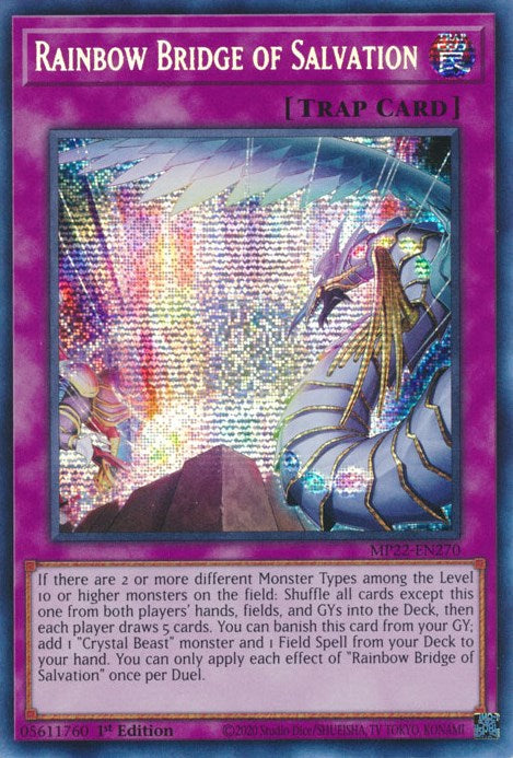 Rainbow Bridge of Salvation [MP22-EN270] Prismatic Secret Rare | Pegasus Games WI