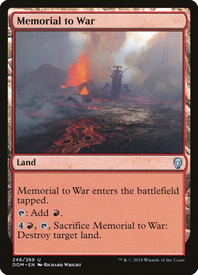 Memorial to War [Dominaria] | Pegasus Games WI