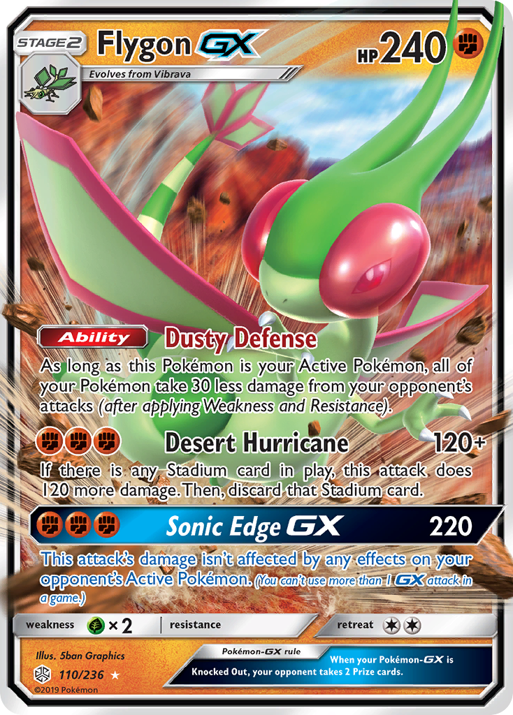Flygon GX (110/236) [Sun & Moon: Cosmic Eclipse] | Pegasus Games WI