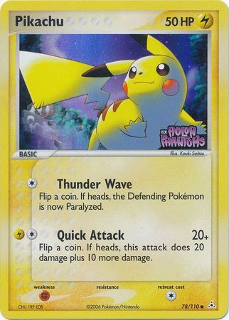 Pikachu (78/110) (Stamped) [EX: Holon Phantoms] | Pegasus Games WI