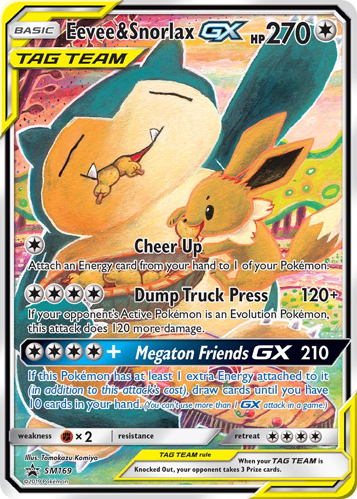 Eevee & Snorlax GX (SM169) [Sun & Moon: Black Star Promos] | Pegasus Games WI