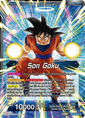 Son Goku // Son Goku, Another World Fighter (BT18-030) [Dawn of the Z-Legends Prerelease Promos] | Pegasus Games WI