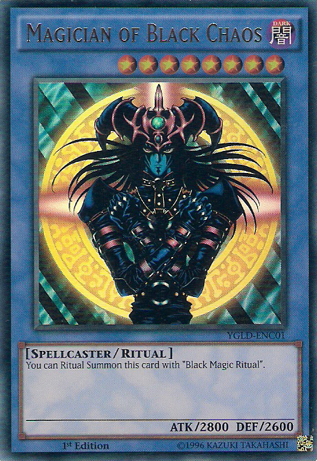 Magician of Black Chaos (C) [YGLD-ENC01] Ultra Rare | Pegasus Games WI