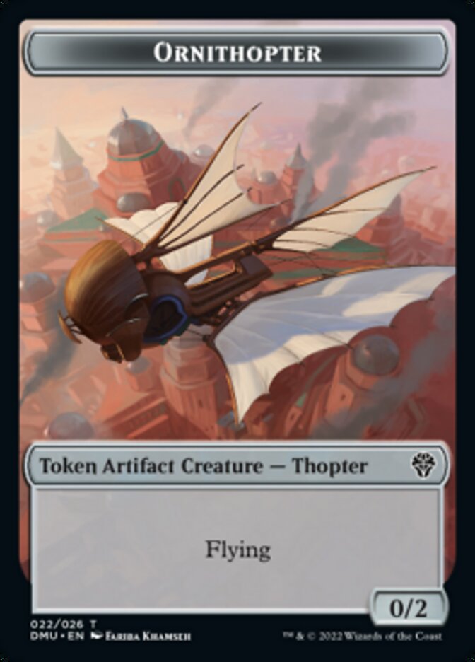 Ornithopter Token [Dominaria United Tokens] | Pegasus Games WI