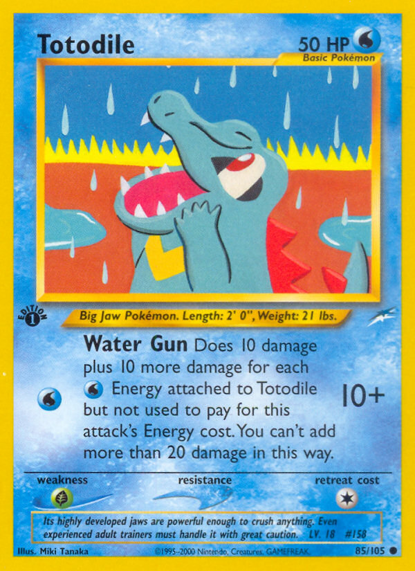 Totodile (85/105) [Neo Destiny 1st Edition] | Pegasus Games WI