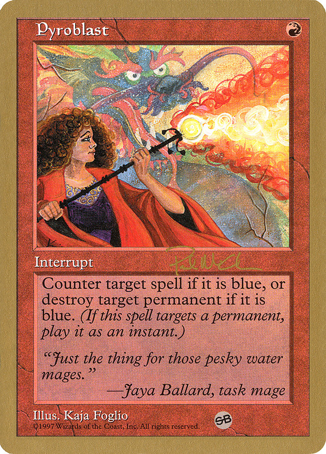 Pyroblast (Paul McCabe) (SB) [World Championship Decks 1997] | Pegasus Games WI