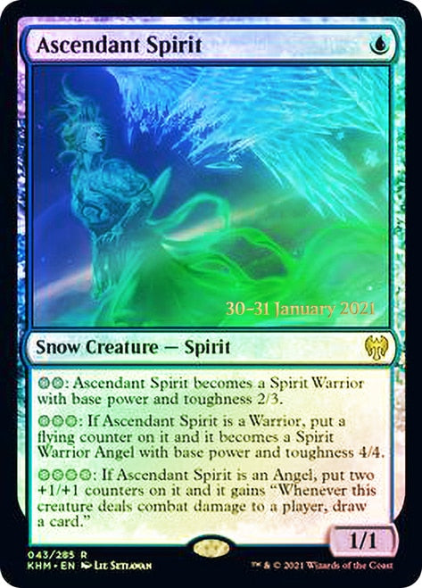 Ascendant Spirit [Kaldheim Prerelease Promos] | Pegasus Games WI
