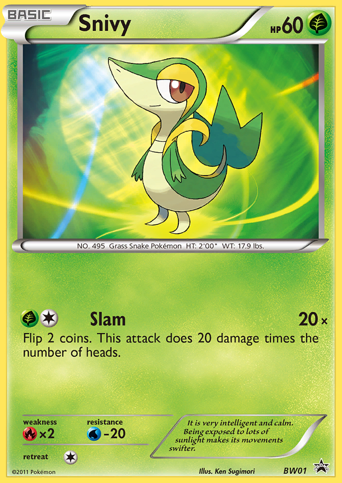 Snivy (BW01) [Black & White: Black Star Promos] | Pegasus Games WI