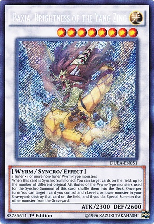 Baxia, Brightness of the Yang Zing [DUEA-EN051] Secret Rare | Pegasus Games WI