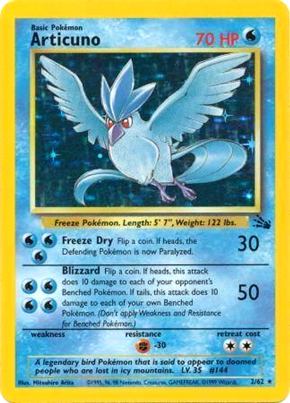 Articuno (2/62) [Fossil Unlimited] | Pegasus Games WI