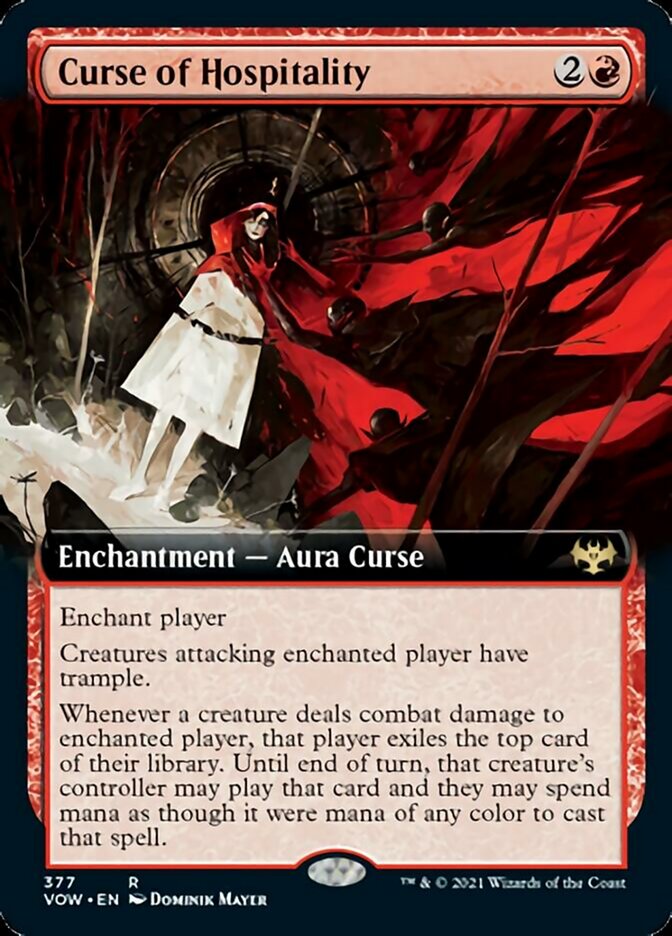 Curse of Hospitality (Extended Art) [Innistrad: Crimson Vow] | Pegasus Games WI
