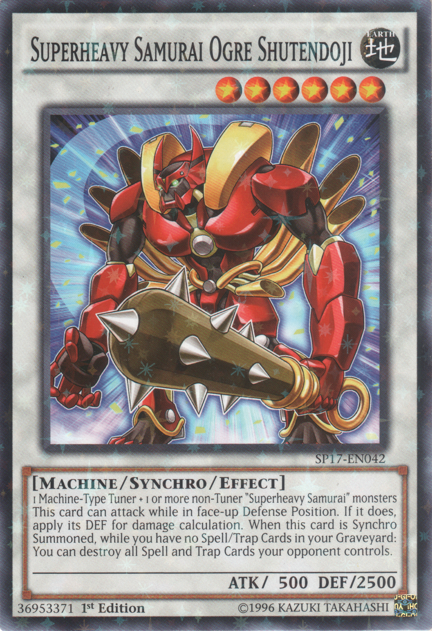 Superheavy Samurai Ogre Shutendoji (Starfoil) [SP17-EN042] Starfoil Rare | Pegasus Games WI