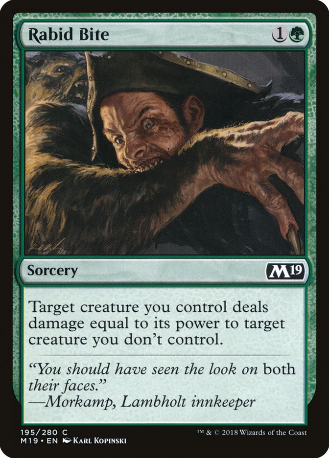 Rabid Bite [Core Set 2019] | Pegasus Games WI
