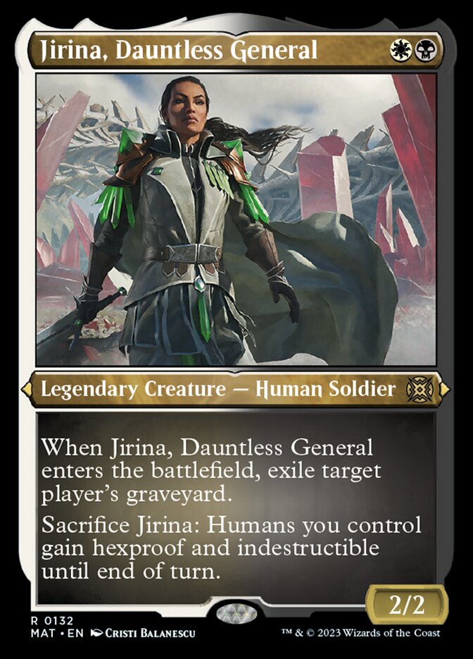 Jirina, Dauntless General (Foil Etched) [March of the Machine: The Aftermath] | Pegasus Games WI