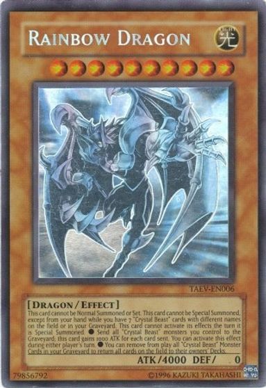 Rainbow Dragon (Chaos Neos Misprint) [TAEV-EN006] Ghost Rare | Pegasus Games WI