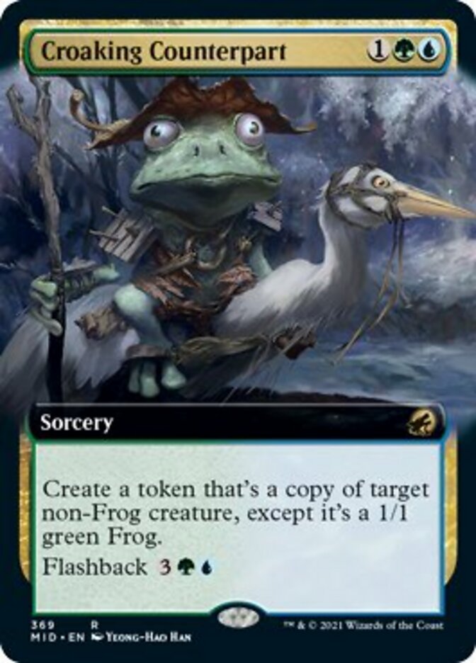 Croaking Counterpart (Extended Art) [Innistrad: Midnight Hunt] | Pegasus Games WI