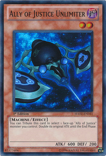 Ally of Justice Unlimiter [HA02-EN051] Super Rare | Pegasus Games WI