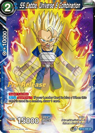 SS Cabba, Universe 6 Combination (BT15-038) [Saiyan Showdown Prerelease Promos] | Pegasus Games WI