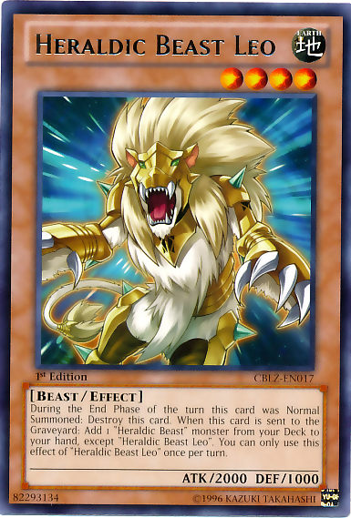 Heraldic Beast Leo [CBLZ-EN017] Rare | Pegasus Games WI