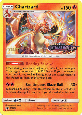 Charizard (SM158) (Staff) [Sun & Moon: Black Star Promos] | Pegasus Games WI