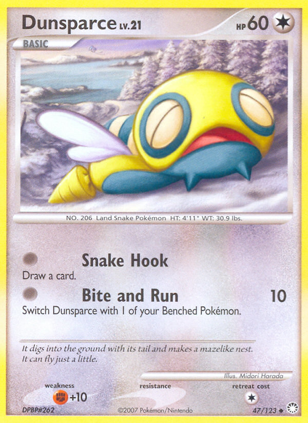 Dunsparce (47/123) [Diamond & Pearl: Mysterious Treasures] | Pegasus Games WI