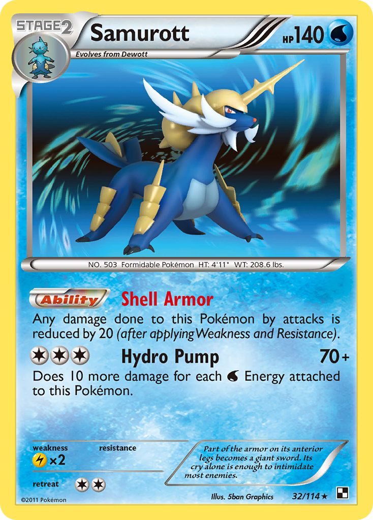 Samurott (32/114) [Black & White: Base Set] | Pegasus Games WI