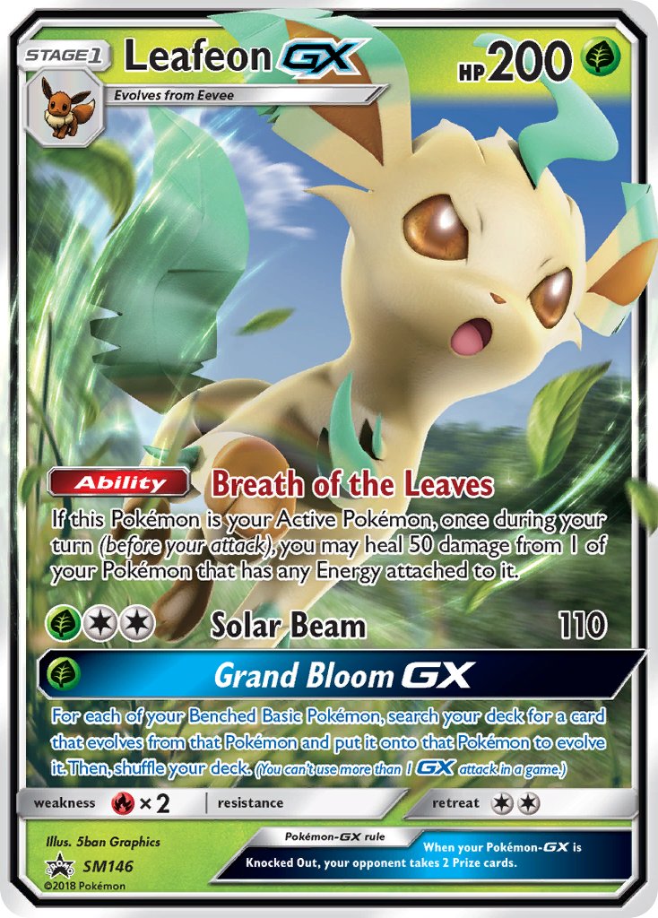 Leafeon GX (SM146) [Sun & Moon: Black Star Promos] | Pegasus Games WI