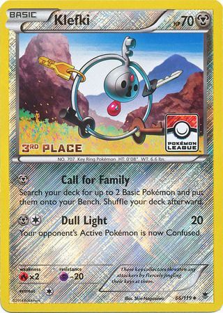 Klefki (66/119) (League Promo 3rd Place) [XY: Phantom Forces] | Pegasus Games WI