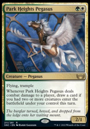 Park Heights Pegasus (Promo Pack) [Streets of New Capenna Promos] | Pegasus Games WI