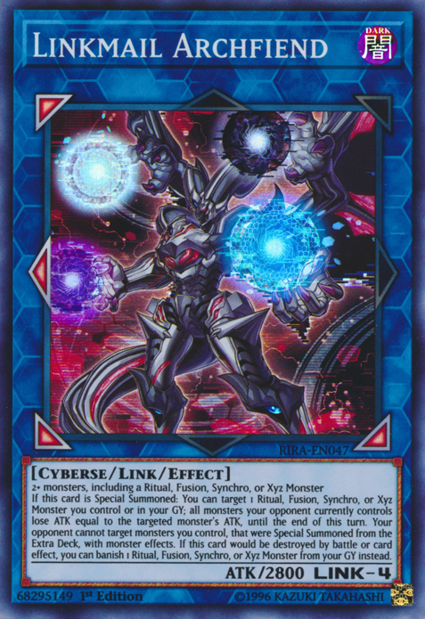 Linkmail Archfiend [RIRA-EN047] Super Rare | Pegasus Games WI