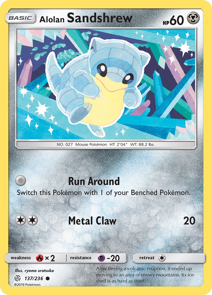 Alolan Sandshrew (137/236) [Sun & Moon: Cosmic Eclipse] | Pegasus Games WI