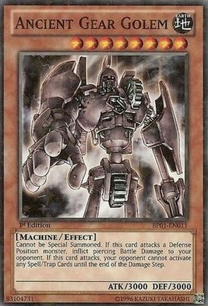 Ancient Gear Golem [BP01-EN011] Starfoil Rare | Pegasus Games WI