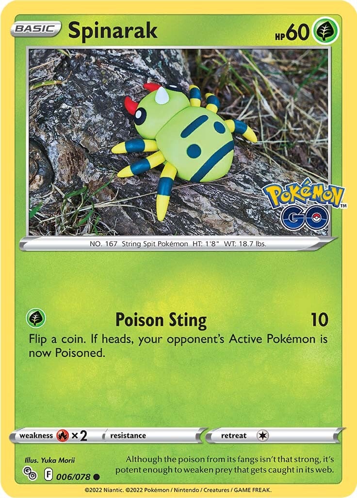 Spinarak (006/078) [Pokémon GO] | Pegasus Games WI