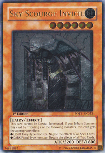 Sky Scourge Invicil (UTR) [FOTB-EN023] Ultimate Rare | Pegasus Games WI