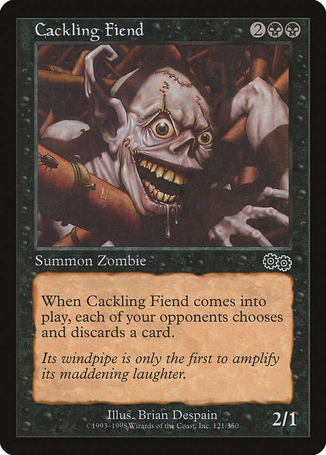 Cackling Fiend [Urza's Saga] | Pegasus Games WI