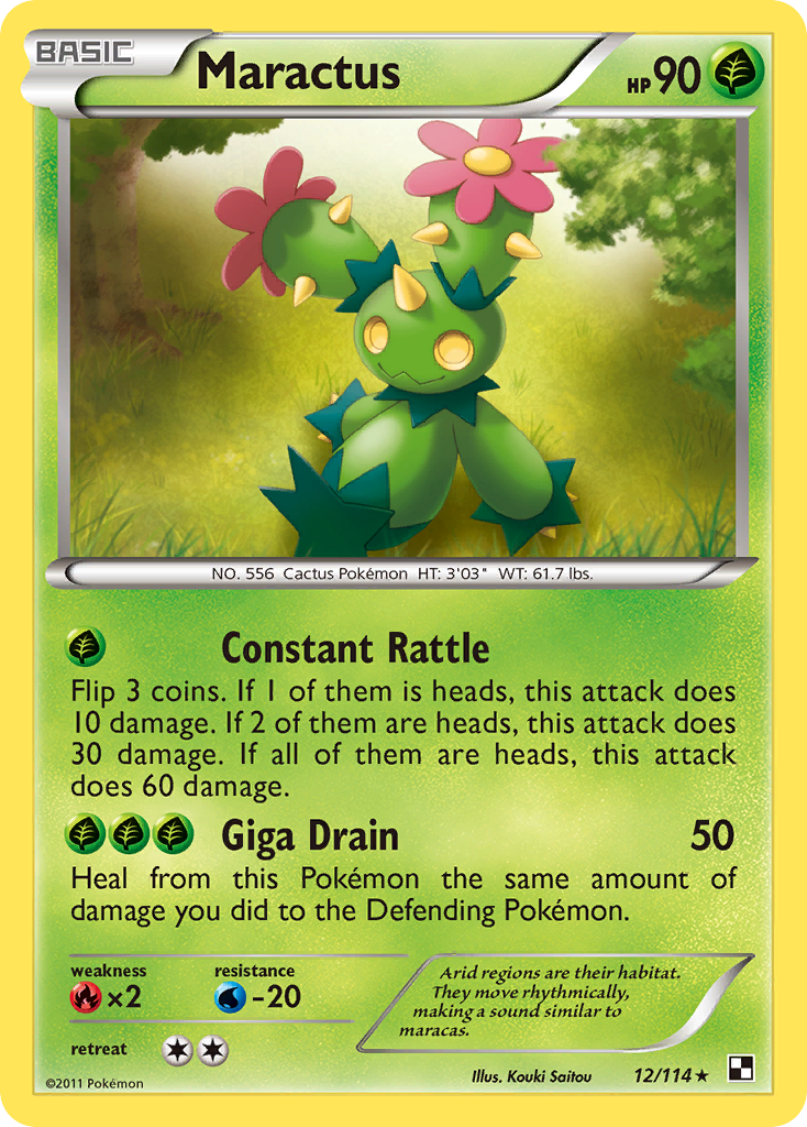 Maractus (12/114) [Black & White: Base Set] | Pegasus Games WI