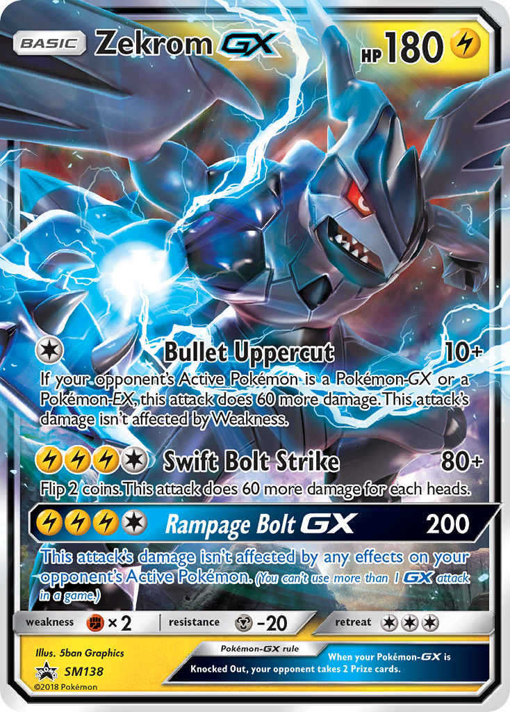 Zekrom GX (SM138) [Sun & Moon: Black Star Promos] | Pegasus Games WI