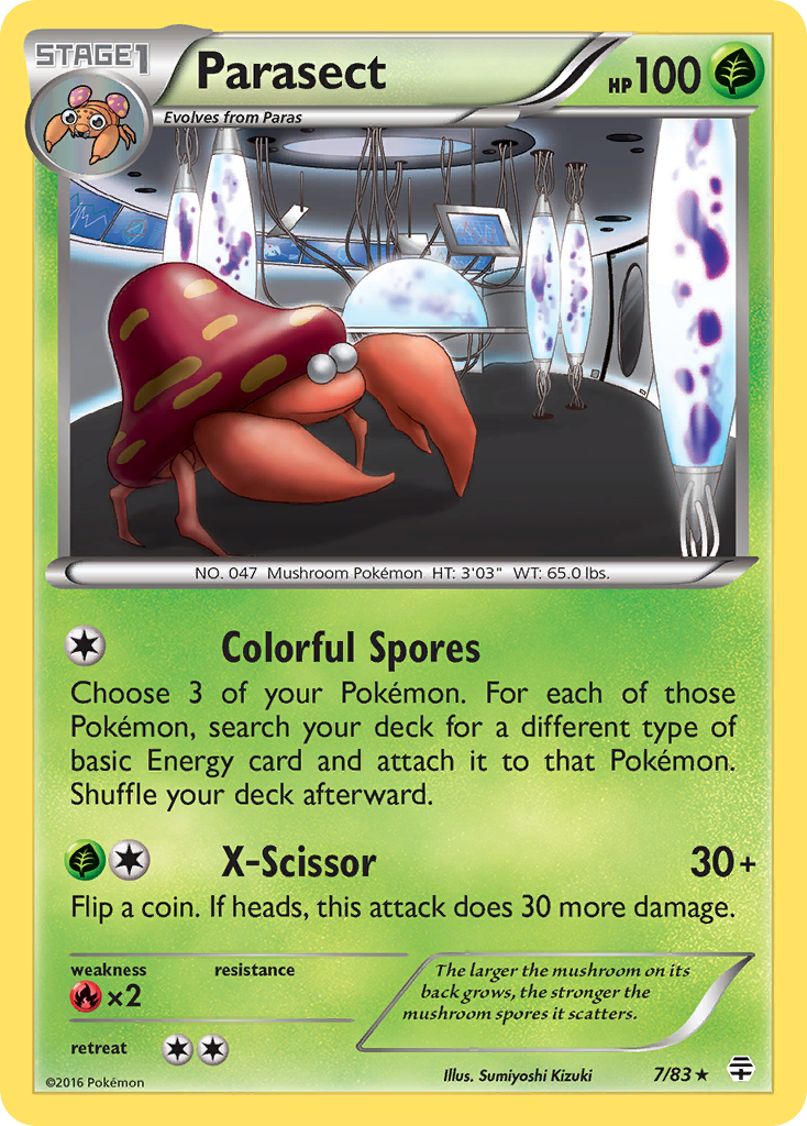 Parasect (7/83) [XY: Generations] | Pegasus Games WI