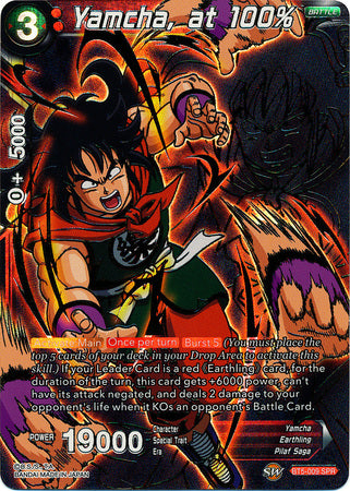 Yamcha, at 100-Percent (SPR) (BT5-009) [Miraculous Revival] | Pegasus Games WI