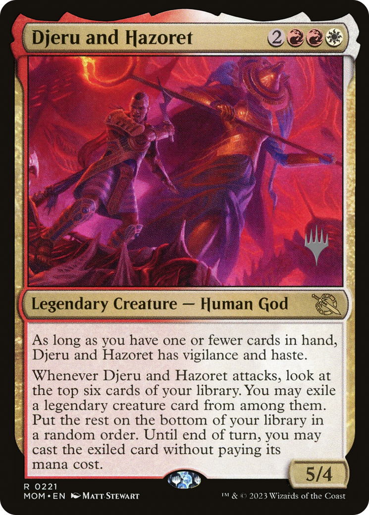 Djeru and Hazoret (Promo Pack) [March of the Machine Promos] | Pegasus Games WI