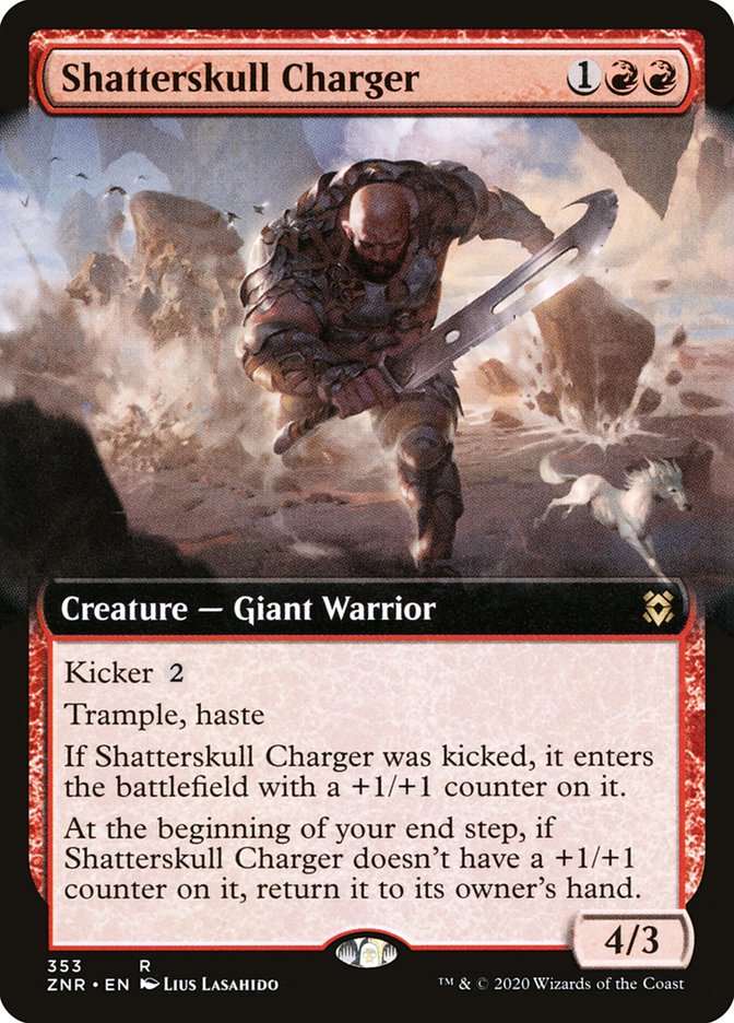 Shatterskull Charger (Extended Art) [Zendikar Rising] | Pegasus Games WI