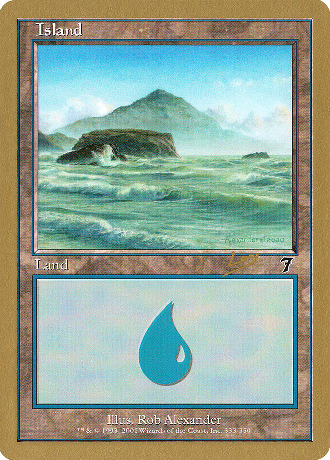 Island (333) (Raphael Levy) [World Championship Decks 2002] | Pegasus Games WI