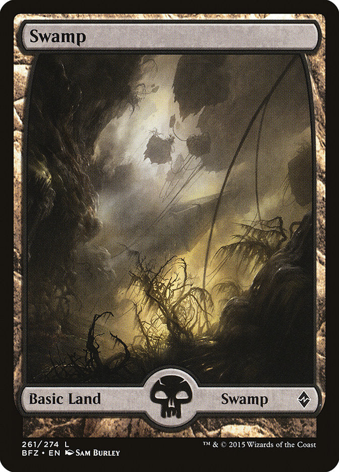 Swamp (261) (Full Art) [Battle for Zendikar] | Pegasus Games WI