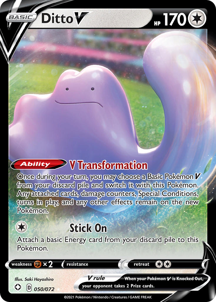 Ditto V (050/072) [Sword & Shield: Shining Fates] | Pegasus Games WI