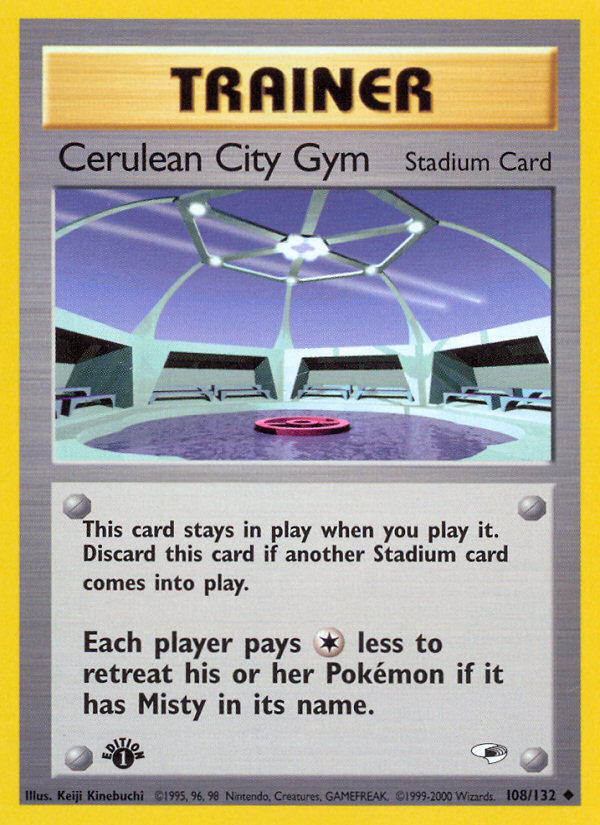 Cerulean City Gym (108/132) [Gym Heroes 1st Edition] | Pegasus Games WI