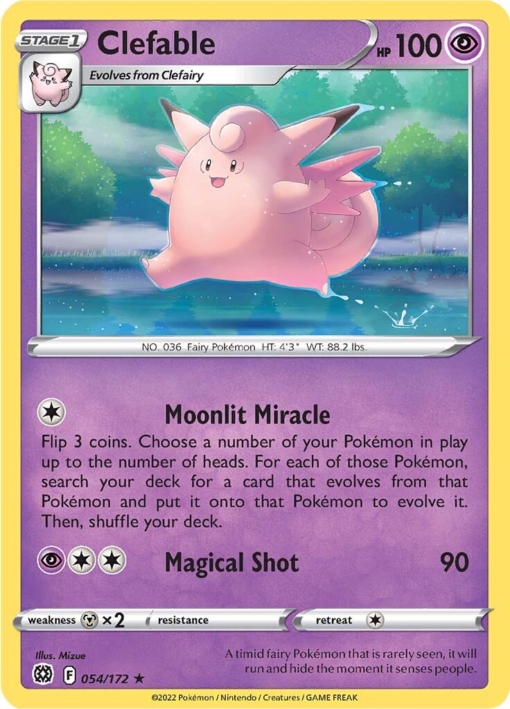 Clefable (054/172) [Sword & Shield: Brilliant Stars] | Pegasus Games WI