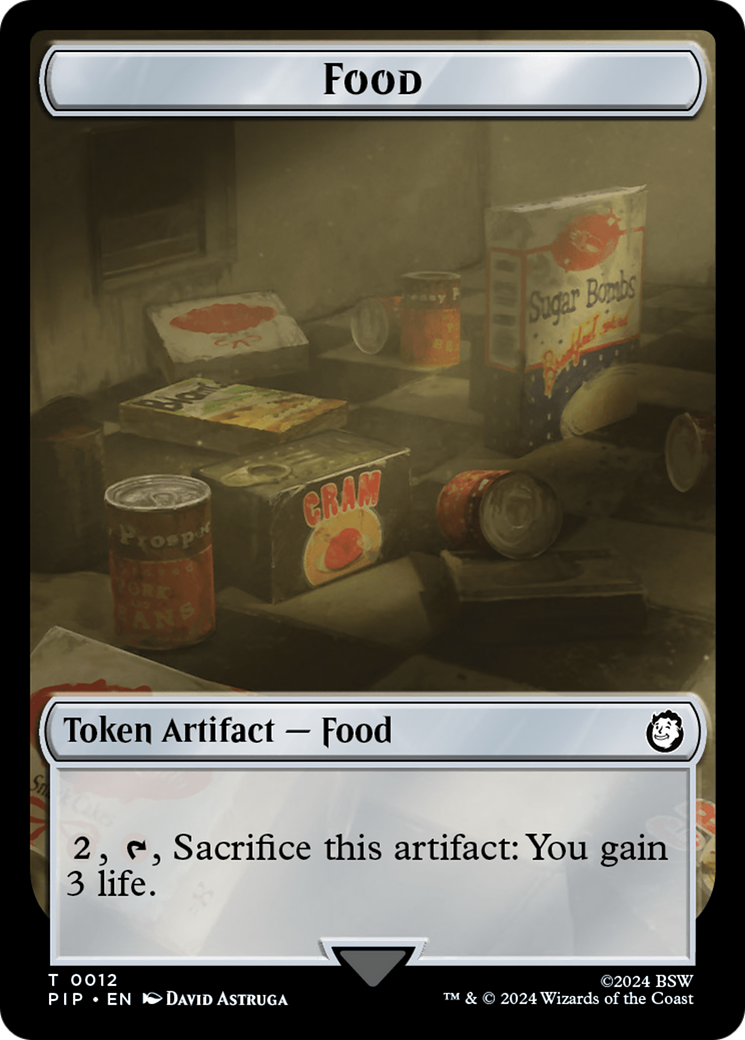 Food (0012) // Copy Double-Sided Token [Fallout Tokens] | Pegasus Games WI