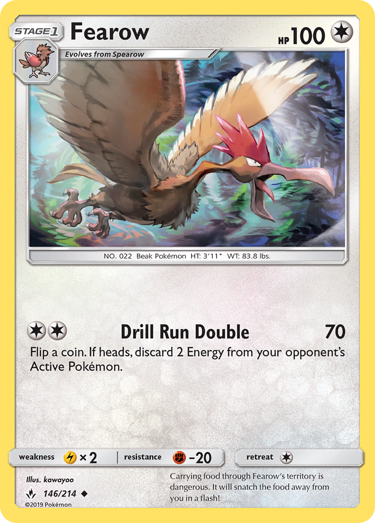 Fearow (146/214) [Sun & Moon: Unbroken Bonds] | Pegasus Games WI