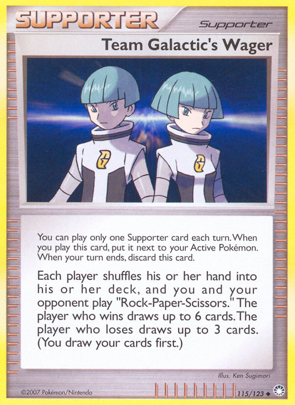 Team Galactic's Wager (115/123) [Diamond & Pearl: Mysterious Treasures] | Pegasus Games WI